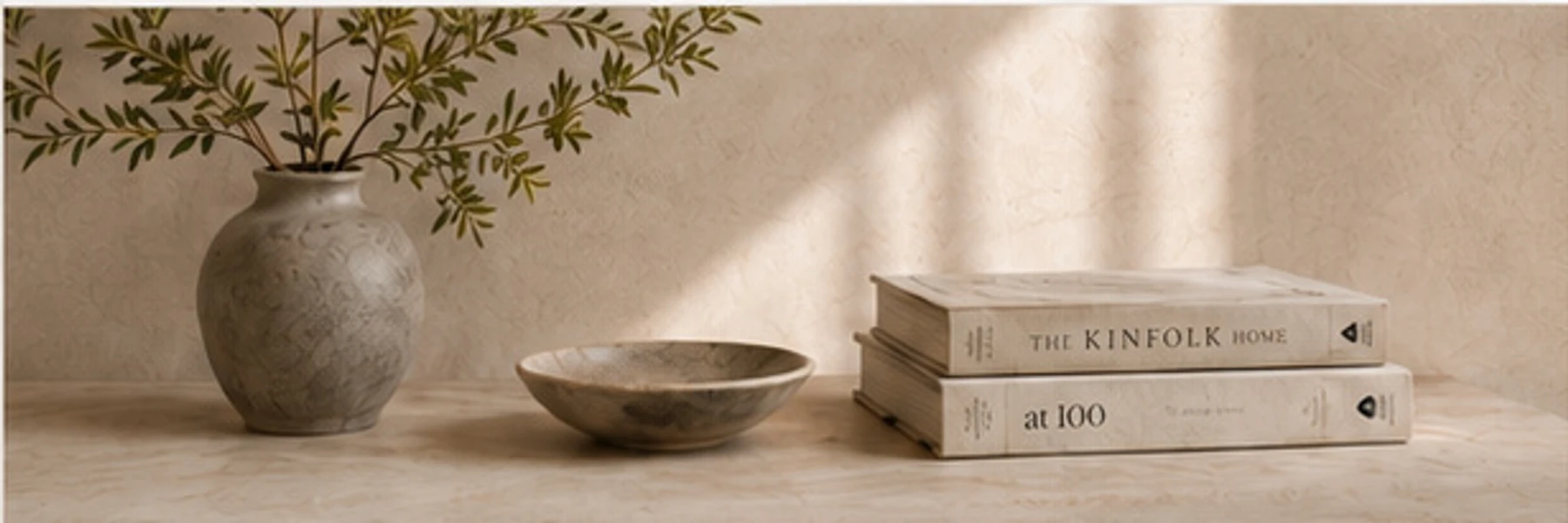 A quietly furnished room in warm light